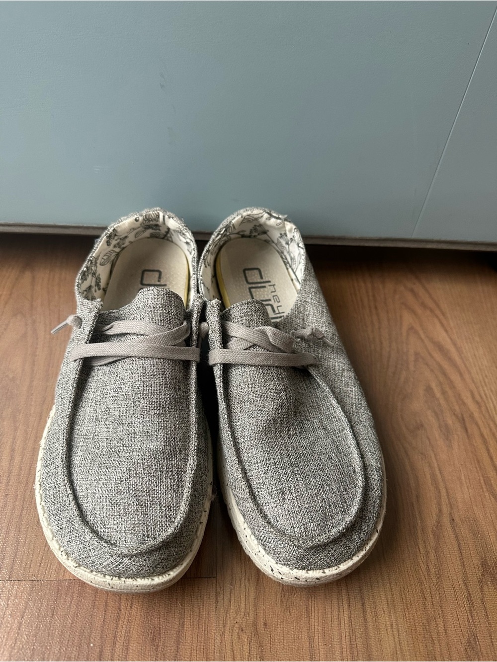 Hey Dude Women's Gray Slip-On Casual Loafers